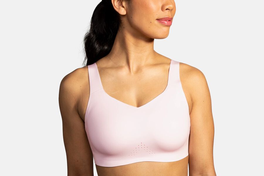 Womens Brooks Dare Underwire Run Bras Rosewater | Clothing 8401-MXGWC